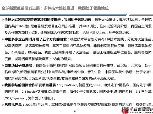 新冠疫苗深度报告：取得积极进展，看好新冠疫苗商业化价值