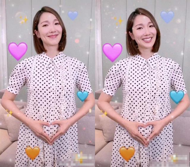 李亚男给腹中宝宝做胎教母爱满满，孕肚已经又大又圆超抢镜