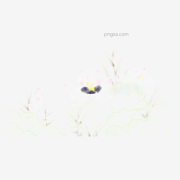 手绘卡通夏立荷花透明素材png搜索网 精选免抠素材 透明png图片分享下载 Pngss Com