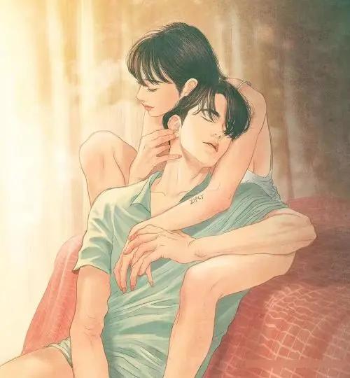 看完80后韩国插画师zipcy笔下情侣同居的日常我酸了