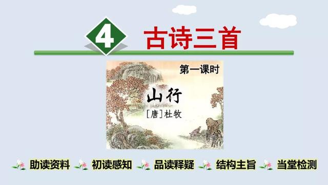 三年语文上册《4 古诗三首》教学内容ppt课件图片预习-跟我学语文