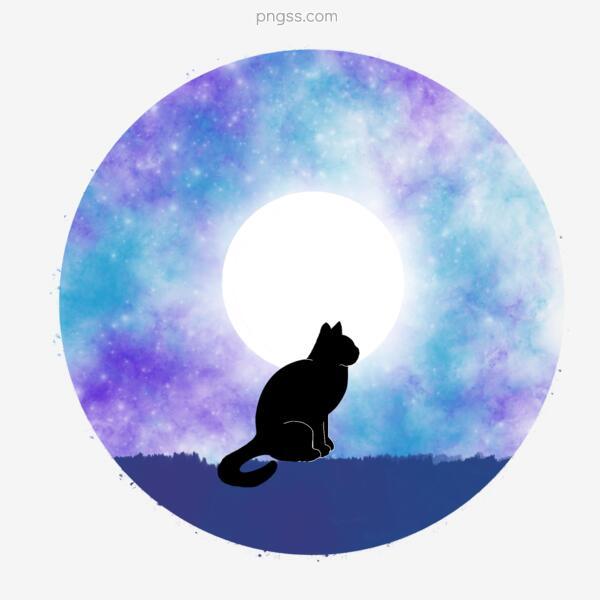 黑猫的剪影png搜索网 精选免抠素材 透明png图片分享下载 Pngss Com