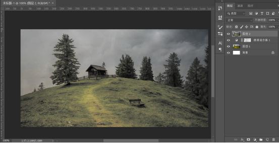 如何用PS把夏天变成冬天