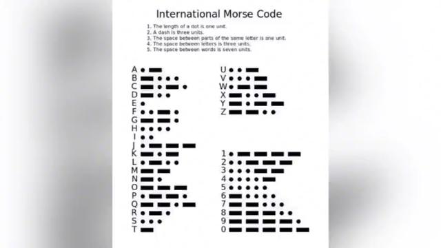 莫斯密码表(摩斯密码速成教学)