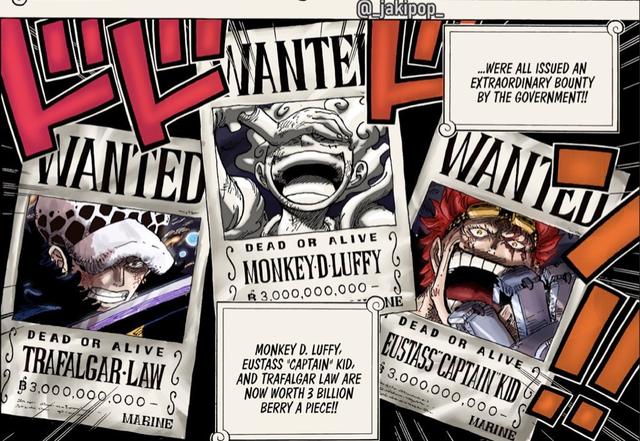 Luffy, Law and Kidd overtake Blackbeard!"One Piece" manga character