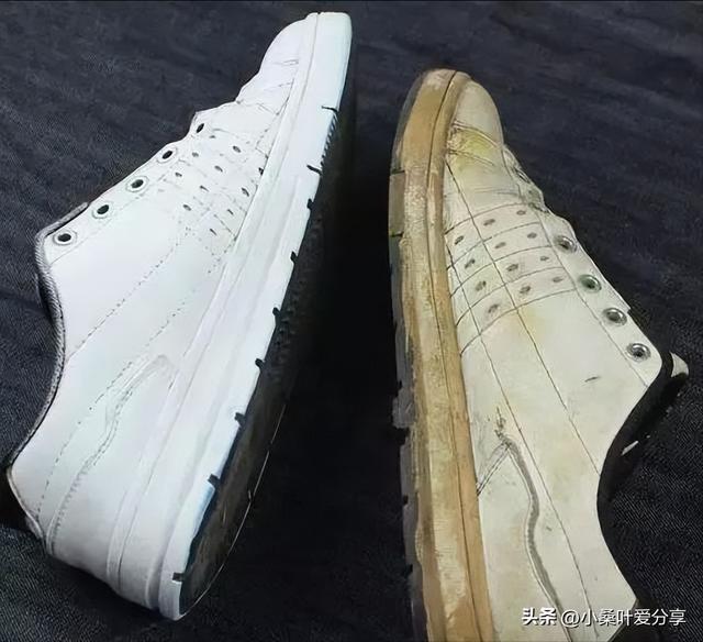 If your white shoes are dirty and yellow, don't wipe them with water. I