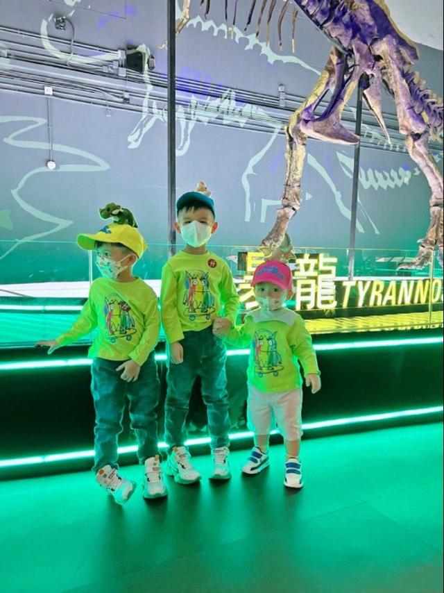 Myolie Wu's family of five went on a trip, and the three sons wore