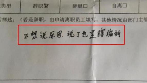 个人原因经典辞职信