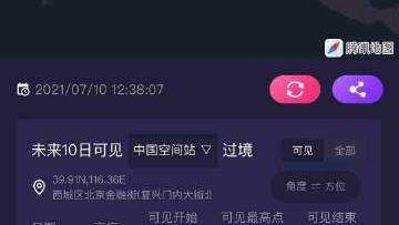 中国空间站和北斗七星同框