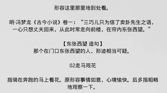 表示看的词语