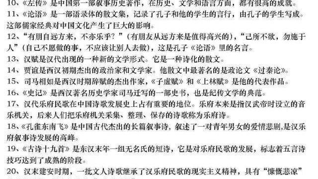 高考古诗词考试必考篇目