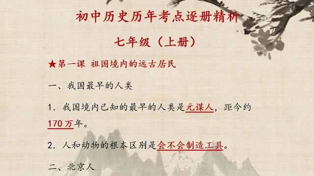 初中历史心得体会