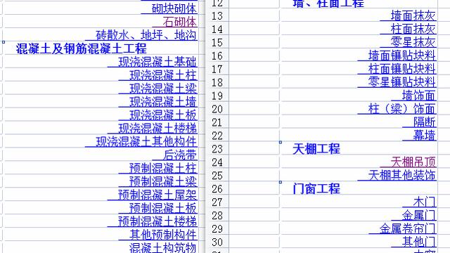 工程量清单10篇