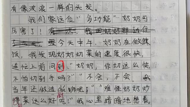 奶奶教我学做饭作文