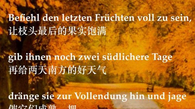 秋日原文翻译及赏析