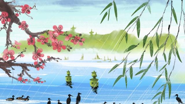 春雨连绵的诗句