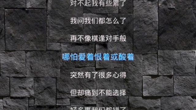 《我们不该这样的》的歌词