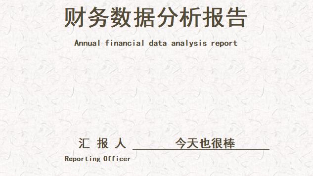 简单财务分析报告范文实用