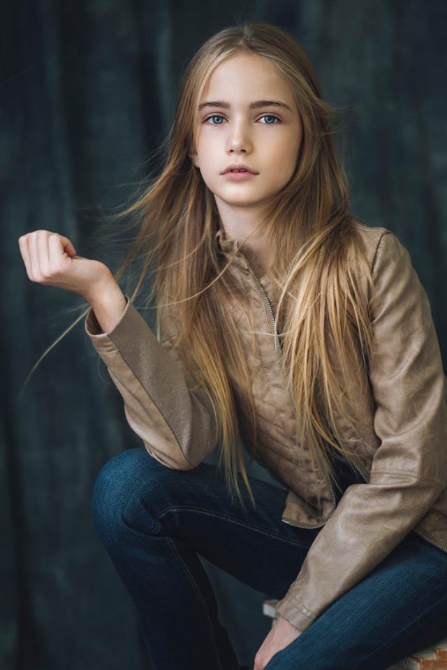 战斗民族颜值超高小模特新照曝光