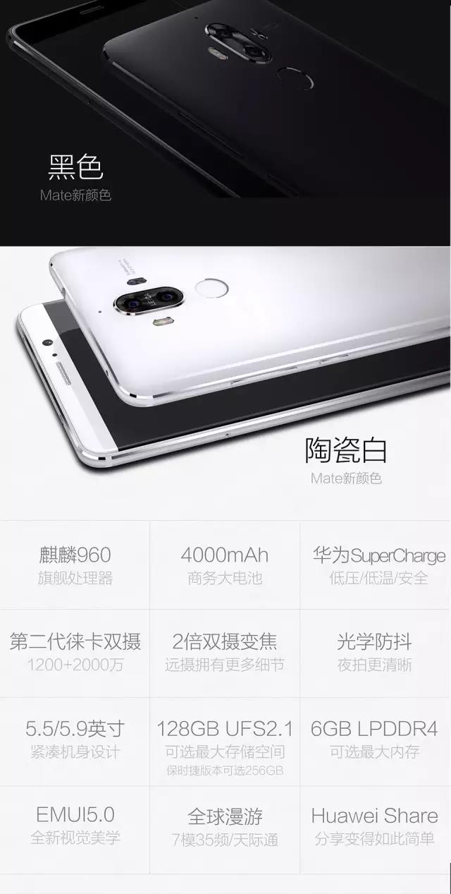 一组图看懂华为公司Mate 9！