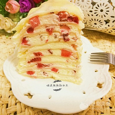 草莓千层糕的做法