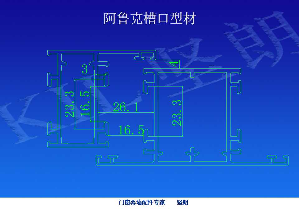 铝合金门窗基础知识（坚朗门窗内部资料）