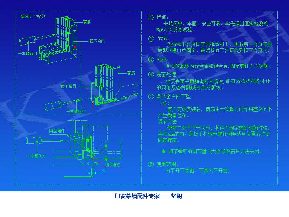 铝合金门窗基础知识（坚朗门窗内部资料）