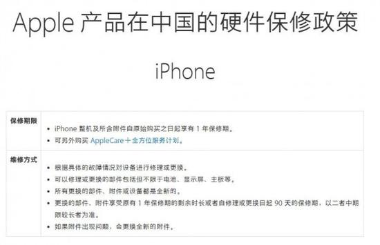 果粉们注意了：iPhone早已改动iPhone的质保现行政策