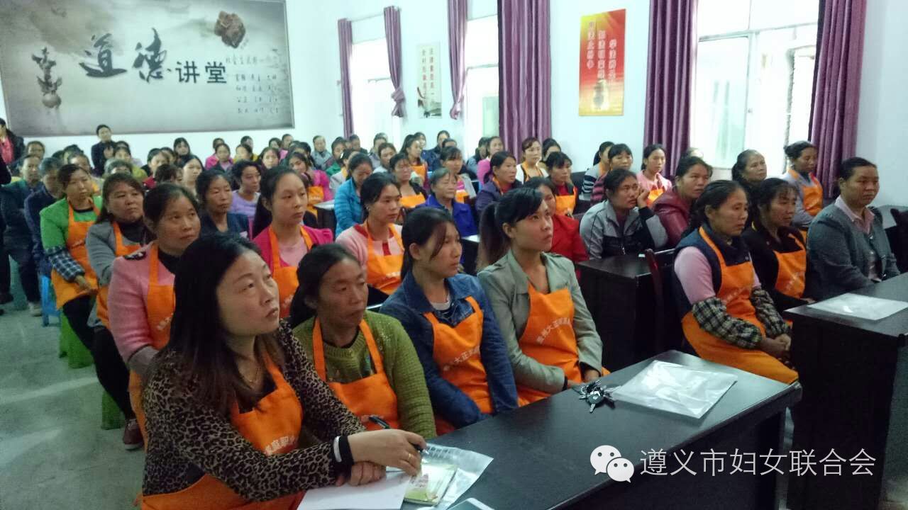 桐梓县面向“家政女”开展《中华人民共和国反家庭暴力法》的宣传培训