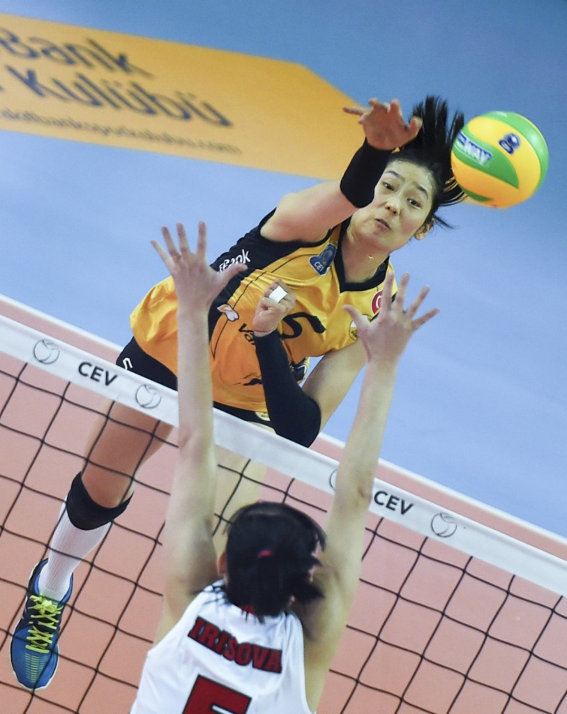 排球——女排欧冠：瓦基弗银行战胜乌拉洛奇卡