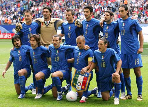 2006世界杯决赛意大利首发(2006年世界杯意大利男足夺冠的7个首发阵容（晚池文字备注）)