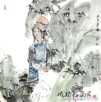 清雅别致  意境幽婉——品著名画家冷珍女性人物画中的古典风韵