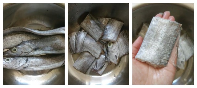 新年宴客菜之一：蒜子烧带鱼