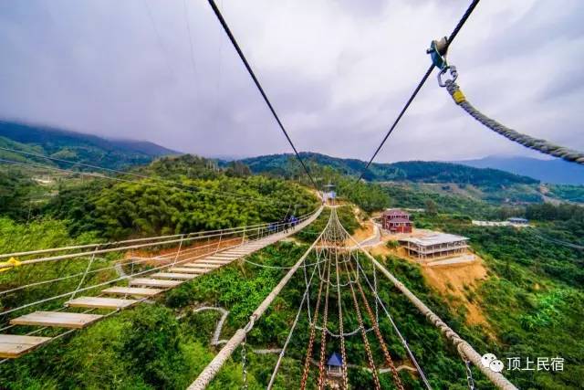 挑战华东最长滑索，高空阶梯桥，就在顶上乡村，好胆就来试试看！
