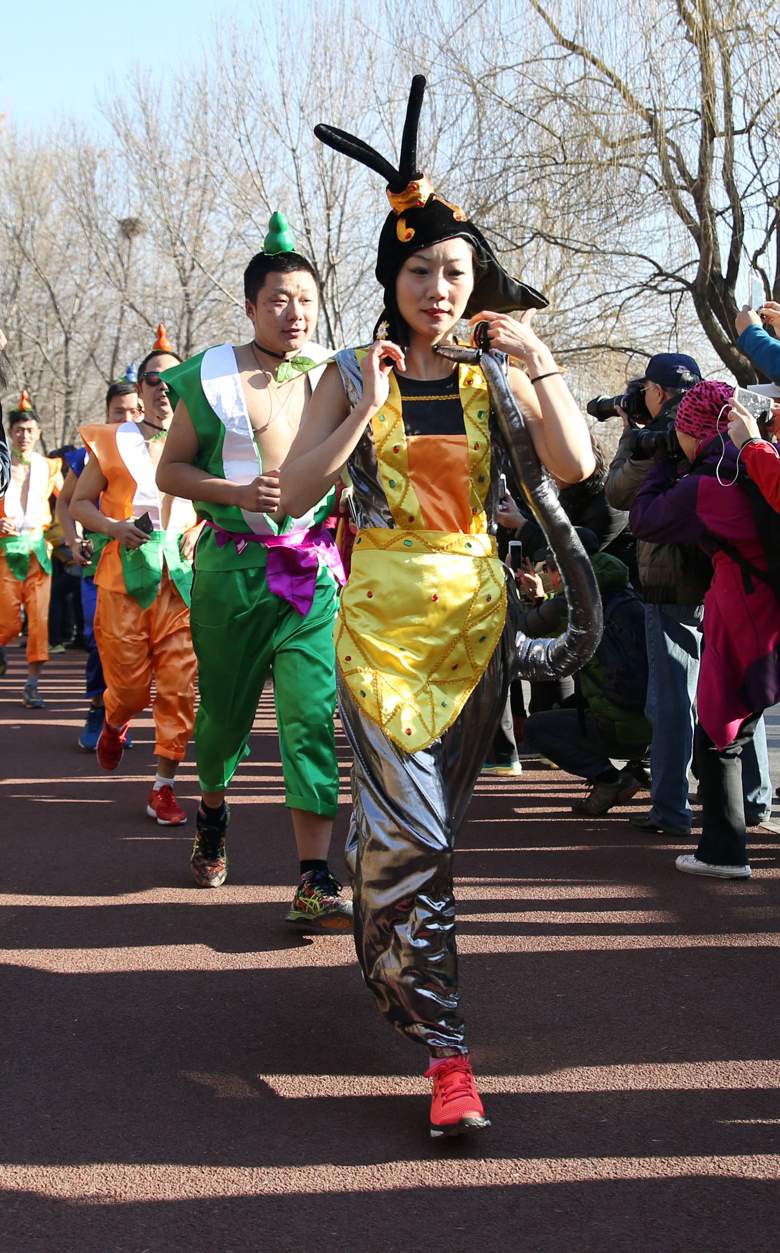 北京 光猪跑(北京"光猪跑"在奥林匹克森林公园开跑)