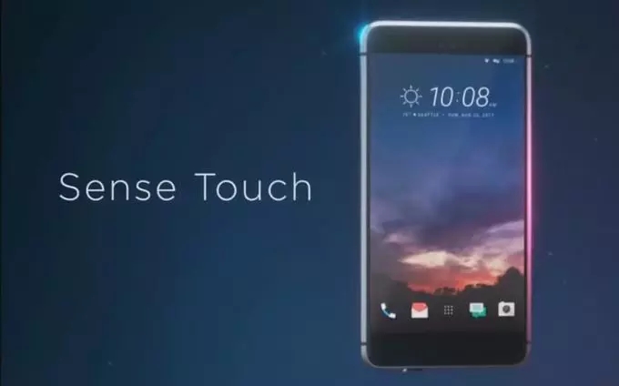 HTC Ocean截屏曝出：曲屏 Edge Sense边沿触摸