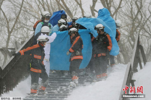 日本栃木县雪崩已致8人心肺停止 多人失踪受伤