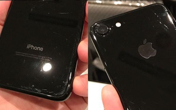 亮黑iPhone 7损坏比较严重 果酵秀刮花图