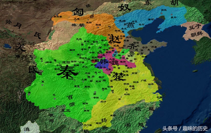 对应战国七雄的历史和地图,看看你属于七国中的哪一国?