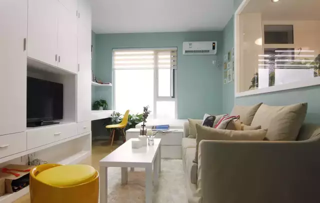 30平的单身公寓装修，空间利用到极致，颜色超棒！