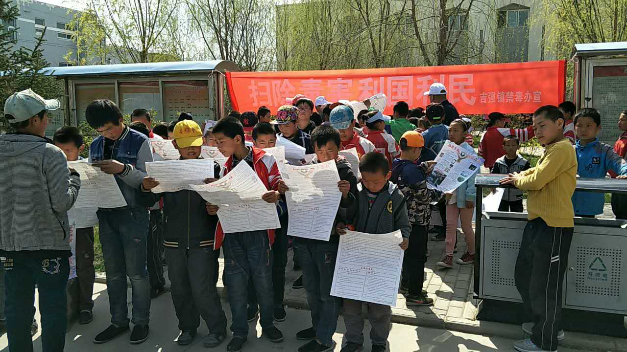 吉强镇组织开展禁毒宣传进校园活动