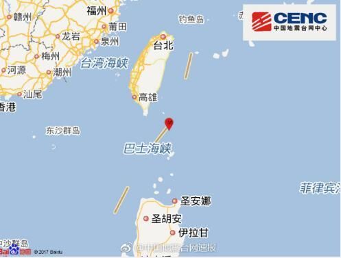 中国地震台网：9时57分台湾台东县海域发生5.0级地震