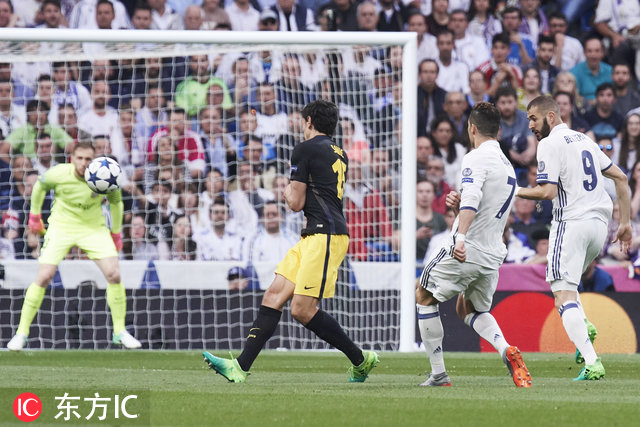 C罗帽子戏法 欧冠半决赛首回合皇家马德里3-0马德里竞技