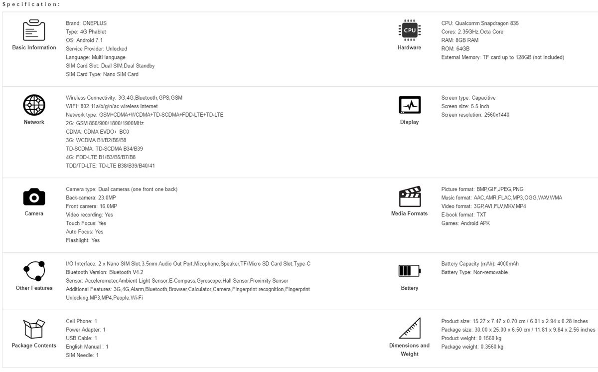 一加5详尽配备曝出：不仅骁龙835，也有4000mAh充电电池