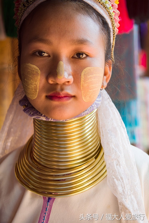 缅甸部落里，遇见最漂亮的长颈女