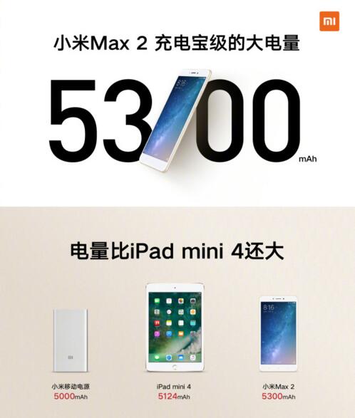 5300mAh小米手机Max2公布：骁龙625，1699元超级！