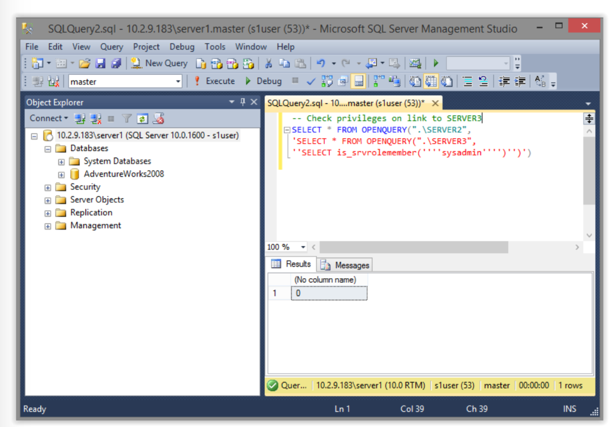 黑掉SQL Server数据库链接：实验的设置和攻击指南（一）