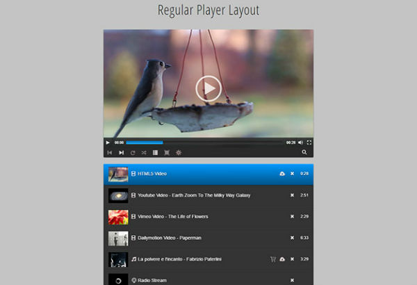 当下最火的具有响应式的 JQuery Audio & Video播放器插件