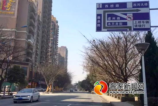 赣州市中心城区将新增3个禁止机动车左转路口