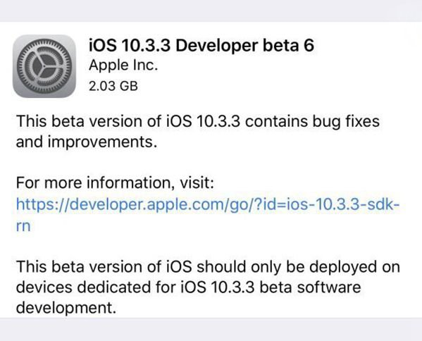 iOS10最后公测版公布：容积很大，无新作用